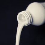 milk, liquid, flowing